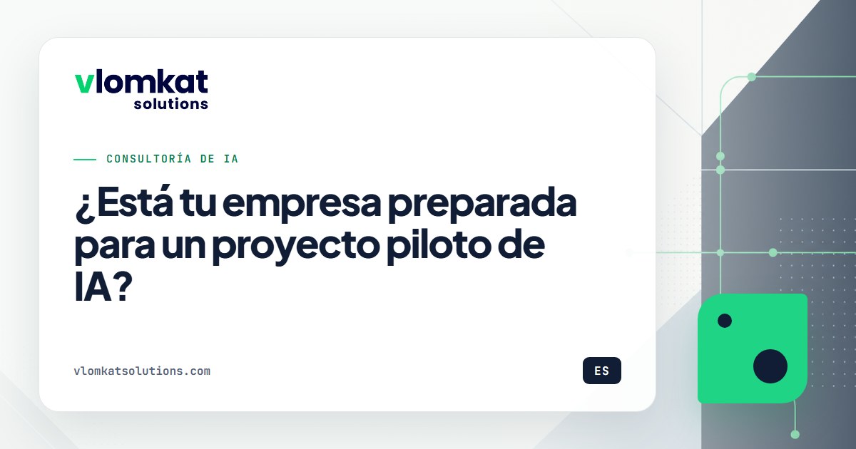 Preparación empresarial para un piloto de IA