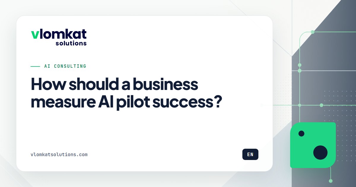 Measuring AI pilot success